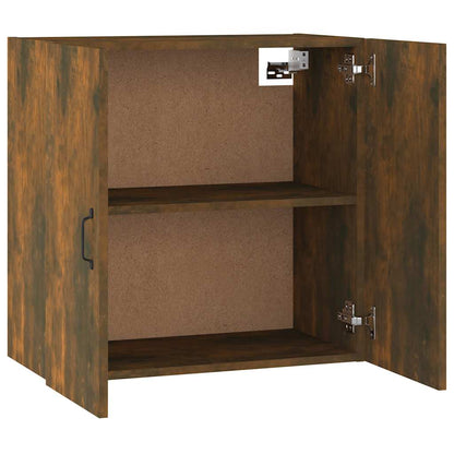 Mobile Pensile Rovere Fumo 60x31x60 cm Legno Multistrato