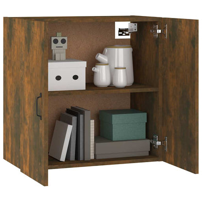 Mobile Pensile Rovere Fumo 60x31x60 cm Legno Multistrato
