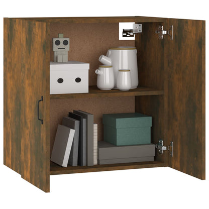 Mobile Pensile Rovere Fumo 60x31x60 cm Legno Multistrato