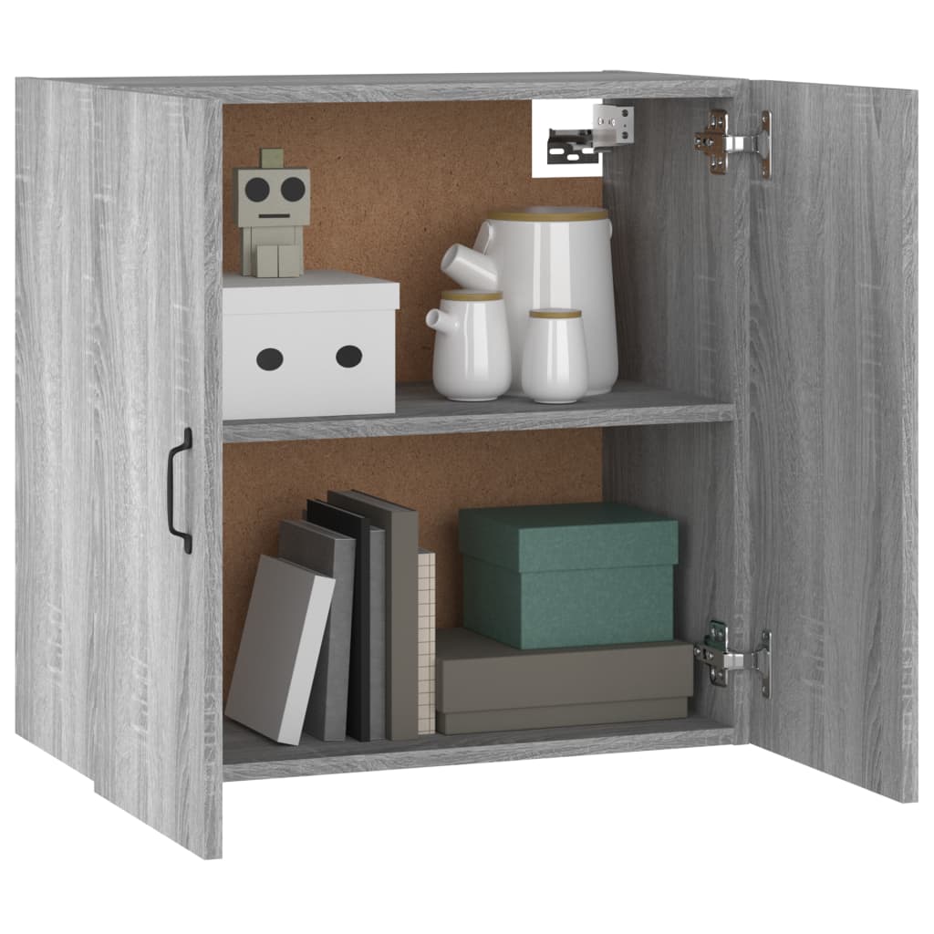 Mobile Pensile Grigio Sonoma 60x31x60 cm in Legno Multistrato
