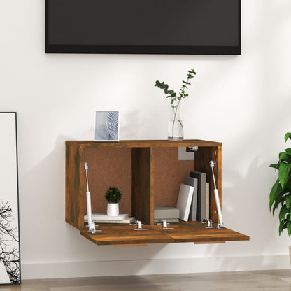 Mobile a Parete Rovere Fumo 60x36,5x35 cm in Legno Multistrato - homemem39