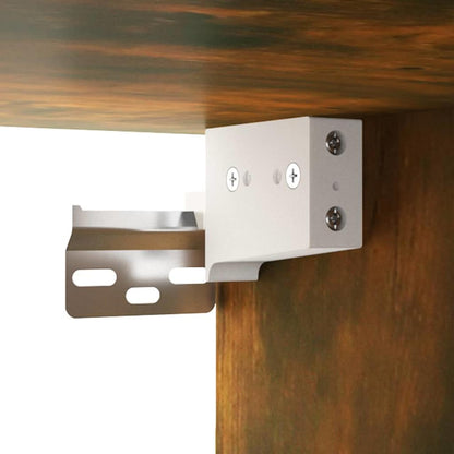 Mobile Parete Rovere Fumo 80x35x36,5 cm in Legno Multistrato
