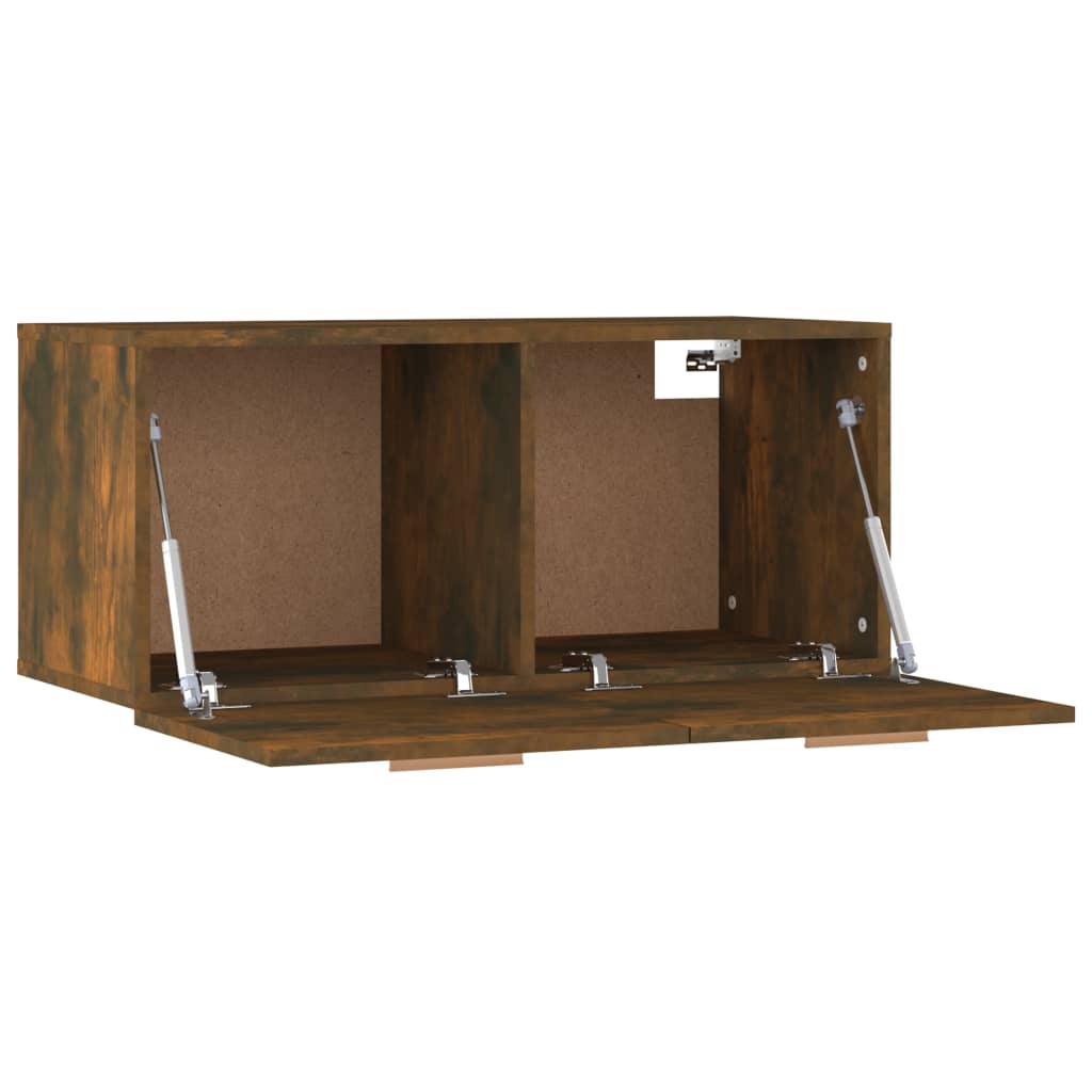 Mobile Parete Rovere Fumo 80x35x36,5 cm in Legno Multistrato | homemem39