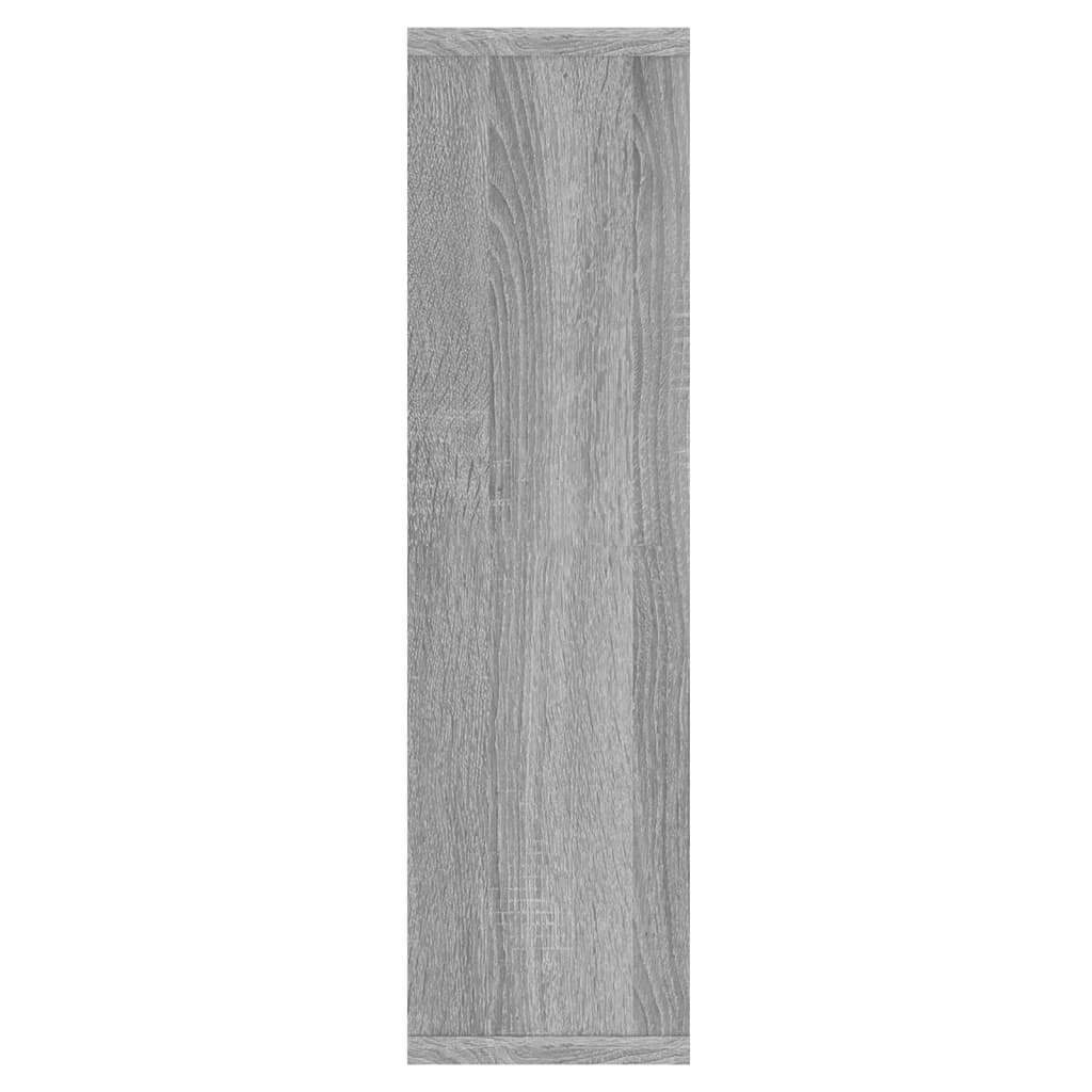 Mobile a Specchio con LED Grigio Sonoma 76x15x55 cm - homemem39