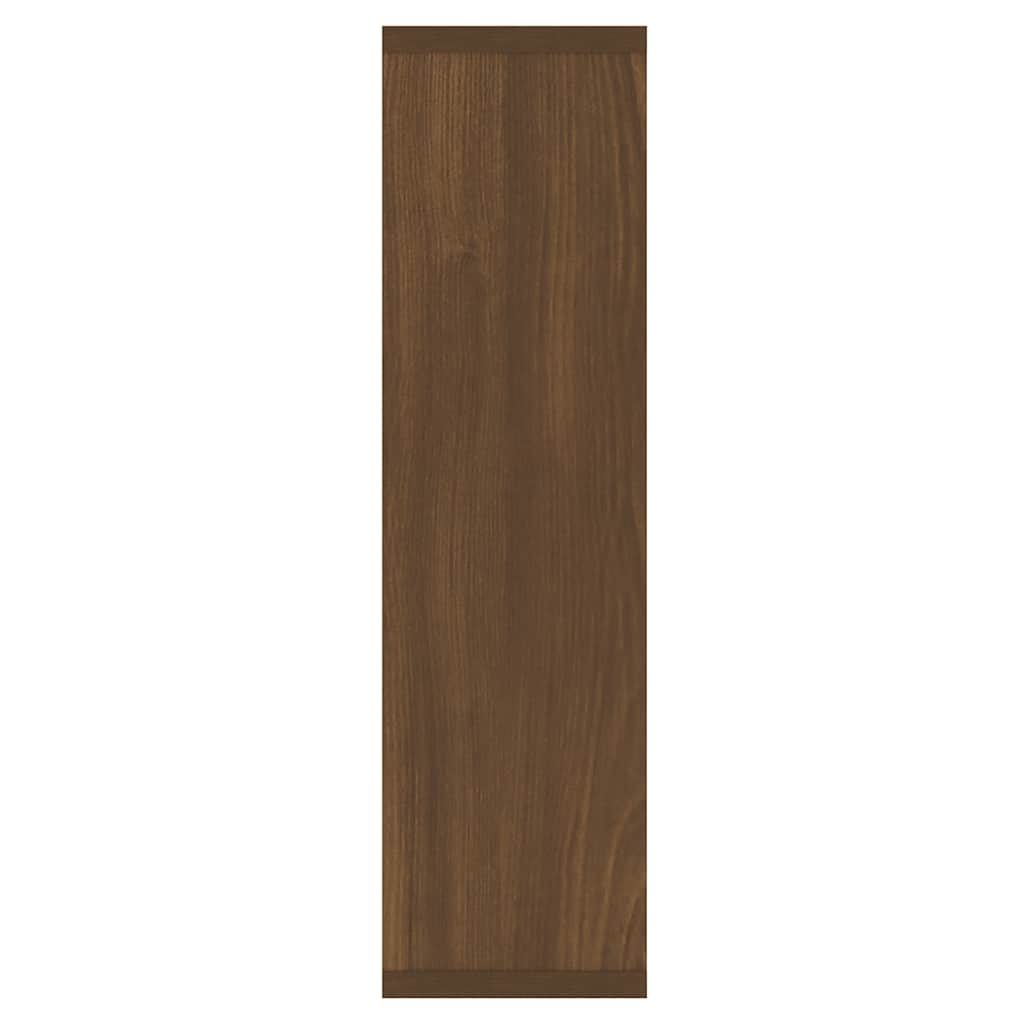 Mobile a Specchio con LED Rovere Marrone 76x15x55 cm | homemem39