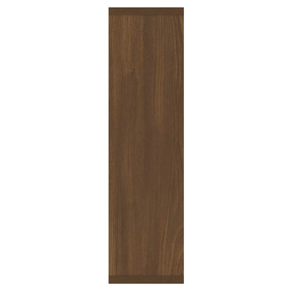 Mobile a Specchio con LED Rovere Marrone 76x15x55 cm | homemem39