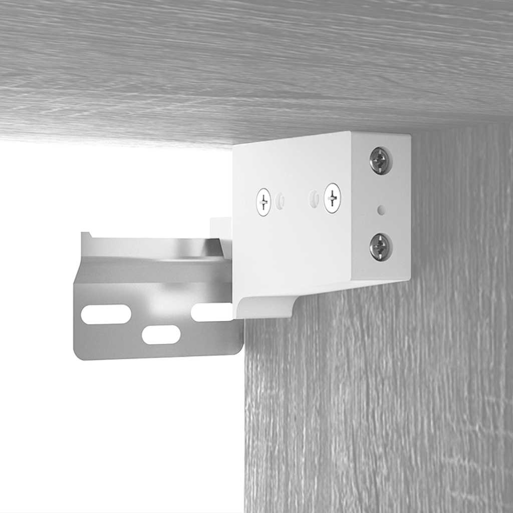 Mobile a Specchio con LED Grigio Sonoma 70x16,5x60 cm
