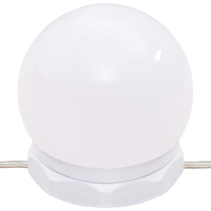 Mobile a Specchio con LED Rovere Fumo 90x31,5x62 cm - homemem39