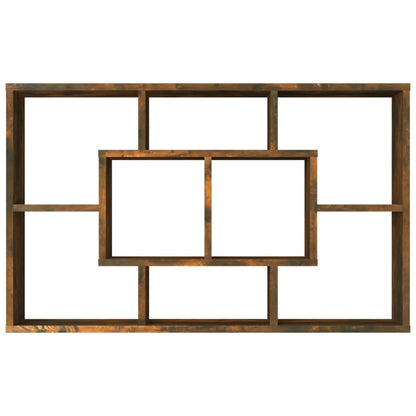Mensola a Muro Rovere Fumo 85x16x52,5 cm in Legno Multistrato - homemem39