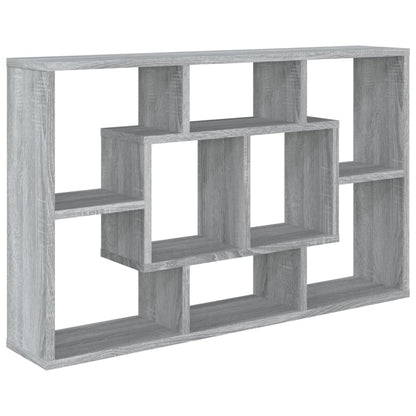 Mensola a Muro Grigio Sonoma 85x16x52,5 cm in Legno Multistrato - homemem39