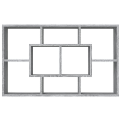 Mensola a Muro Grigio Sonoma 85x16x52,5 cm in Legno Multistrato - homemem39