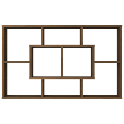 Mensola a Muro Rovere Marrone 85x16x52,5cm in Legno Multistrato - homemem39