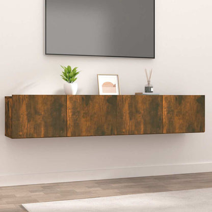 Mobili TV 2 pz Rovere Fumo 80x30x30 cm Legno Multistrato - homemem39