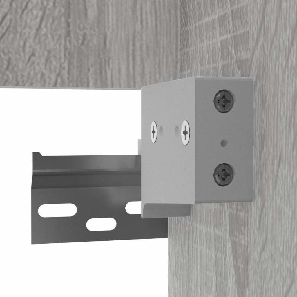 Mobile da Bagno con Specchio Grigio Sonoma 41x38,5x48 cm