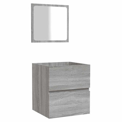 Mobile da Bagno con Specchio legno multistrato
