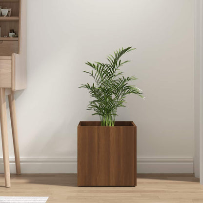 Fioriera Rovere Marrone 40x40x40 cm in Legno Multistrato | homemem39
