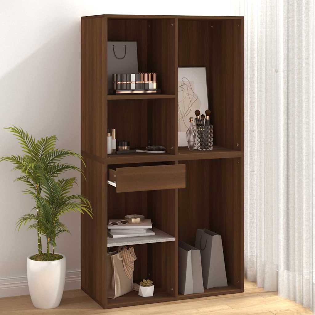 Armadietto per Cosmetici Rovere Marrone 80x40x75 cm in Legno