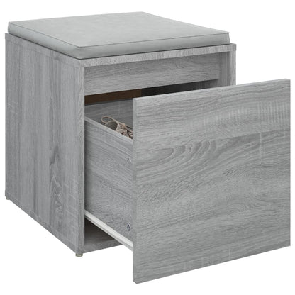 Cassetto Contenitore Grigio Sonoma 40,5x40x40 cm in Multistrato - homemem39