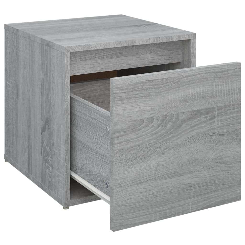 Cassetto Contenitore Grigio Sonoma 40,5x40x40 cm in Multistrato - homemem39