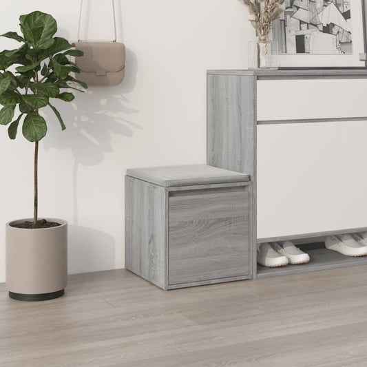 Cassetto Contenitore Grigio Sonoma 40,5x40x40 cm in Multistrato - homemem39