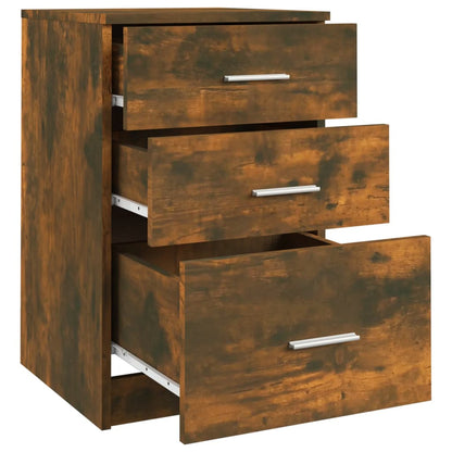 Comodino Rovere Fumo 40x40x63 cm in Legno Multistrato - homemem39