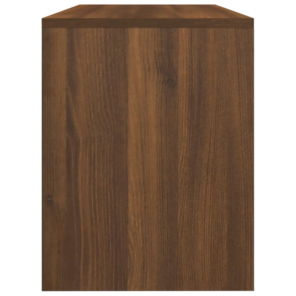 Sgabello da Toeletta Marrone Fumo 70x35x45 cm Legno Multistrato - homemem39