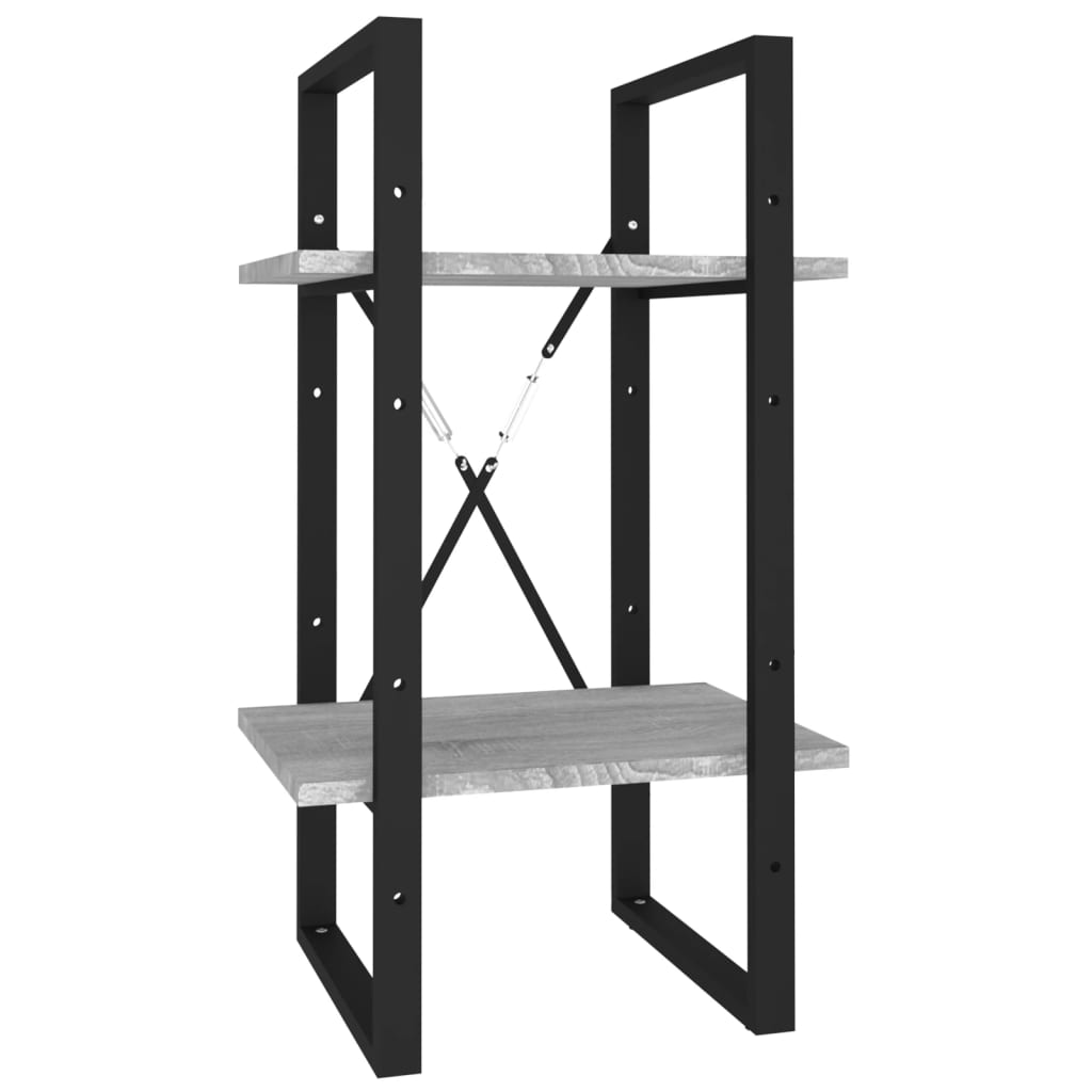 Libreria a 2 Ripiani Grigio Sonoma 40x30x70cm Legno Multistrato | homemem39