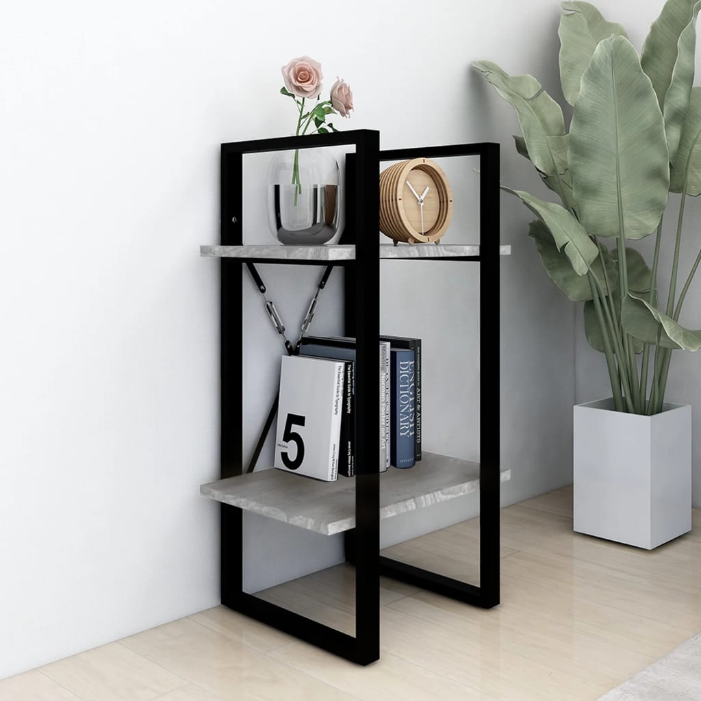 Libreria a 2 Ripiani Grigio Sonoma 40x30x70cm Legno Multistrato | homemem39