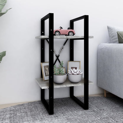 Libreria a 2 Ripiani Grigio Sonoma 40x30x70cm Legno Multistrato | homemem39