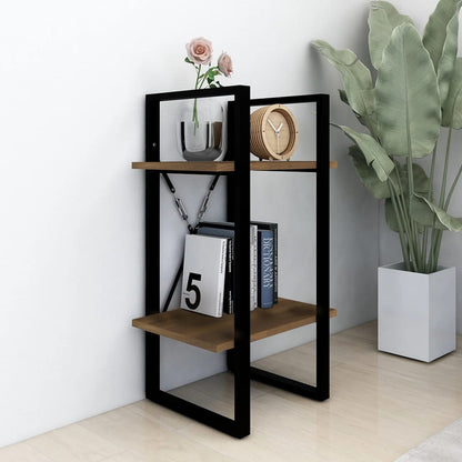 Libreria 2 Ripiani Rovere Marrone 40x30x70 cm Legno Multistrato | homemem39
