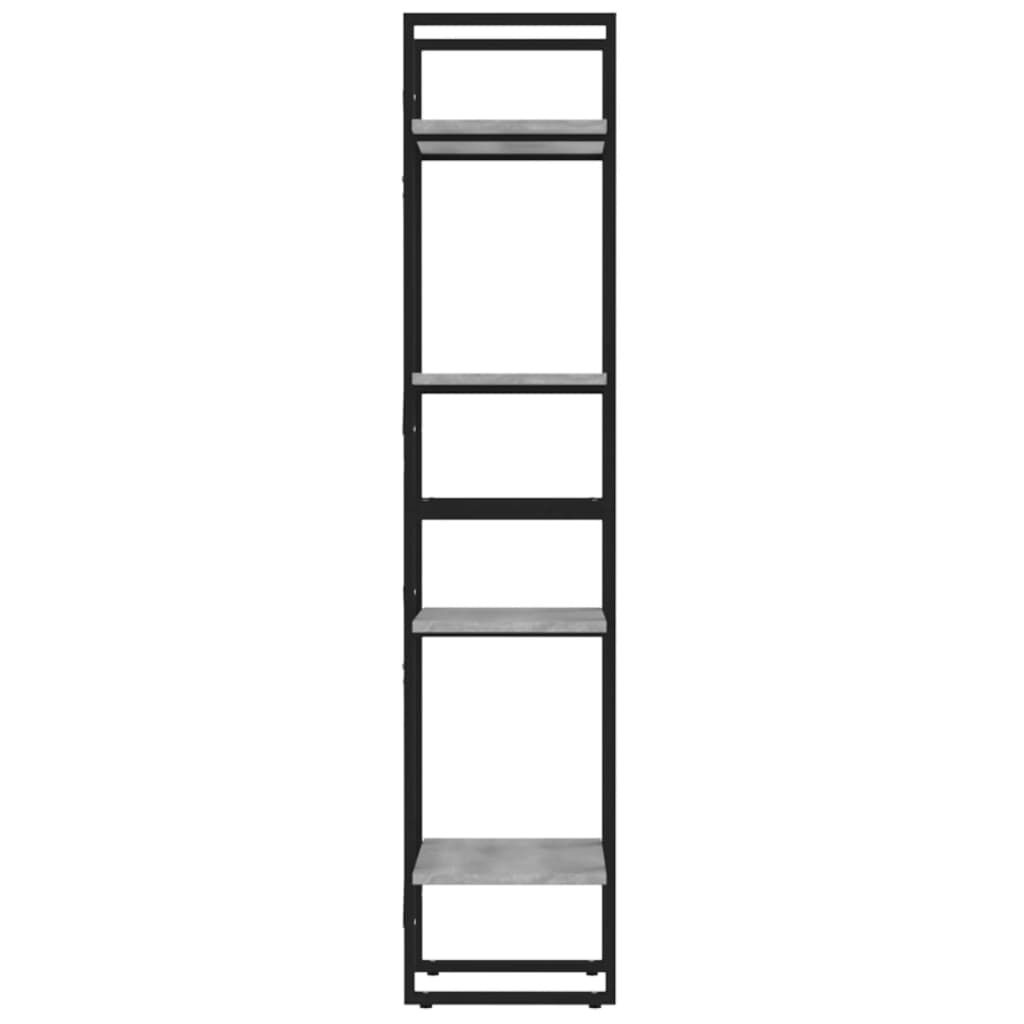 Libreria 4 Ripiani Grigio Sonoma 40x30x140 cm Legno Multistrato | homemem39
