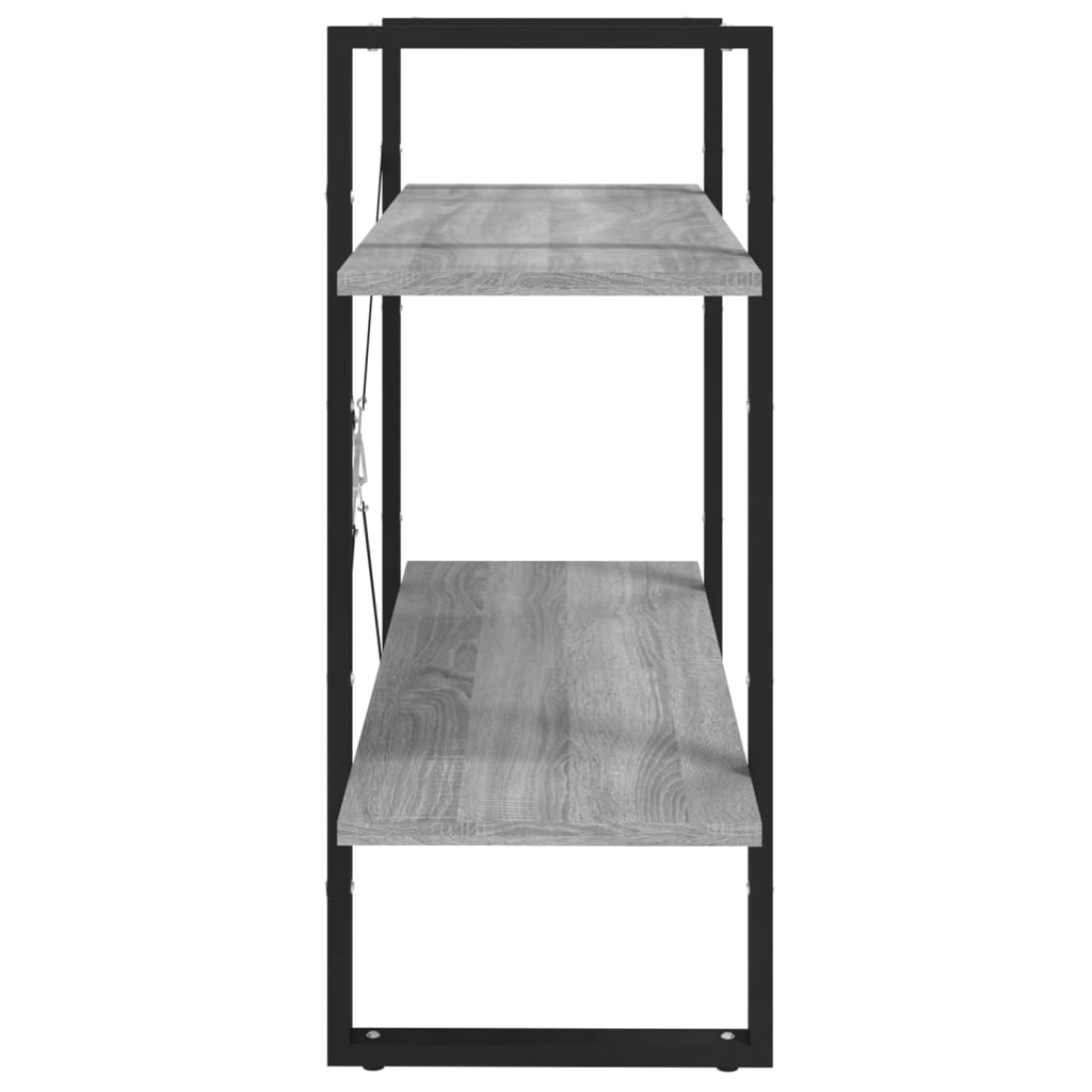 Libreria a 2 Ripiani Grigio Sonoma 80x30x70cm Legno Multistrato | homemem39