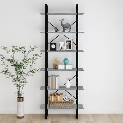 Scaffale Alto Grigio Sonoma 80x30x210 cm in Legno Multistrato | homemem39