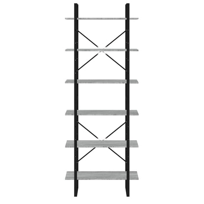 Scaffale Alto Grigio Sonoma 80x30x210 cm in Legno Multistrato | homemem39