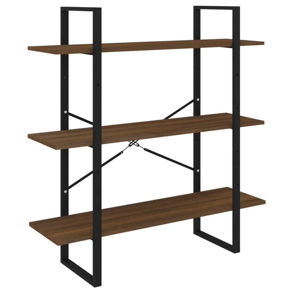 Libreria Rovere Marrone 100x30x105 cm in Legno Multistrato | homemem39