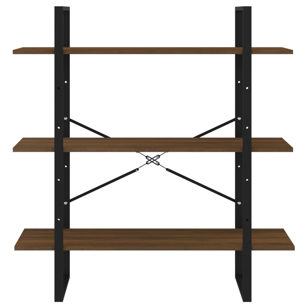 Libreria Rovere Marrone 100x30x105 cm in Legno Multistrato | homemem39
