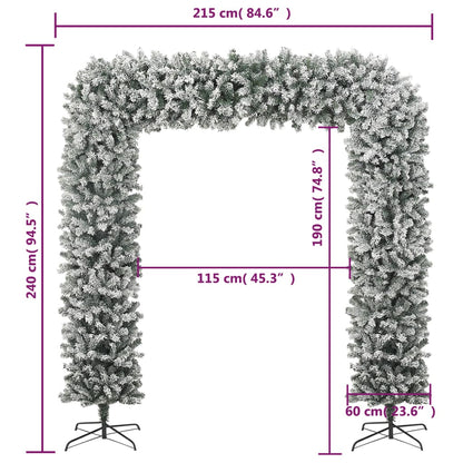 Albero di Natale ad Arco Innevato 240 cm | homemem39