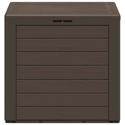 Baule da Giardino Marrone 58,5x46x55 cm in Polipropilene - homemem39