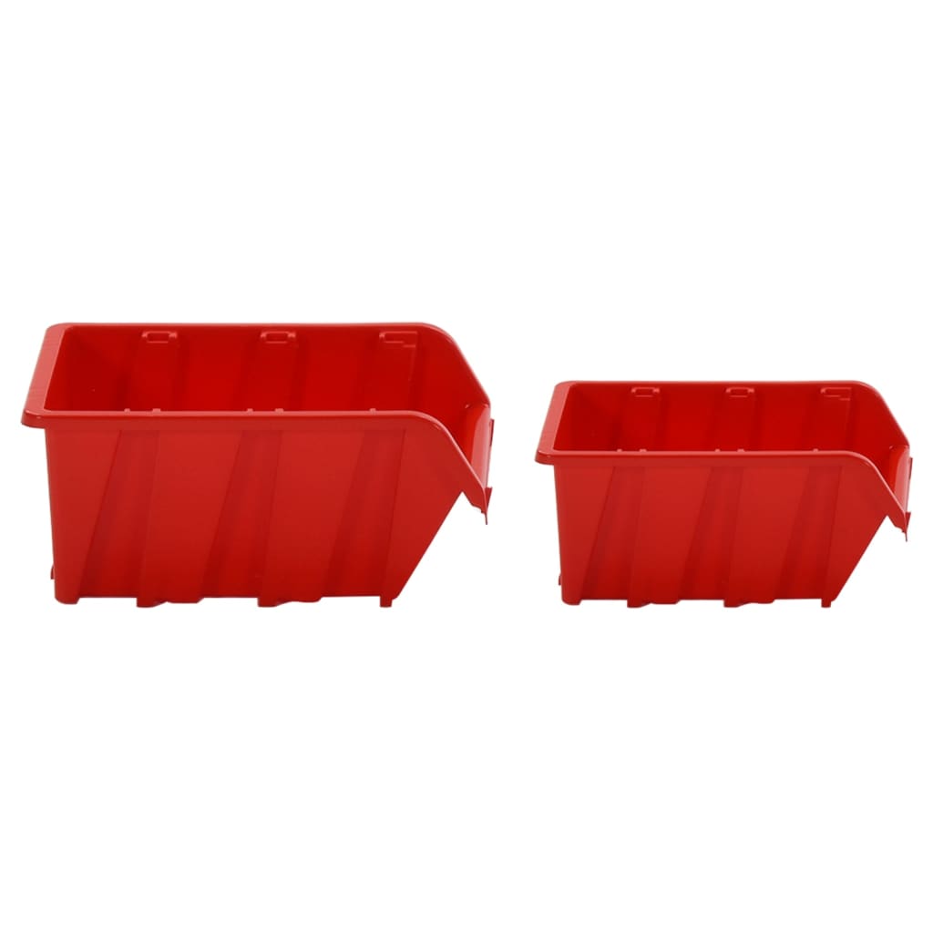 Set da Officina 30 pz Rosso e Nero 77x39 cm in Polipropilene