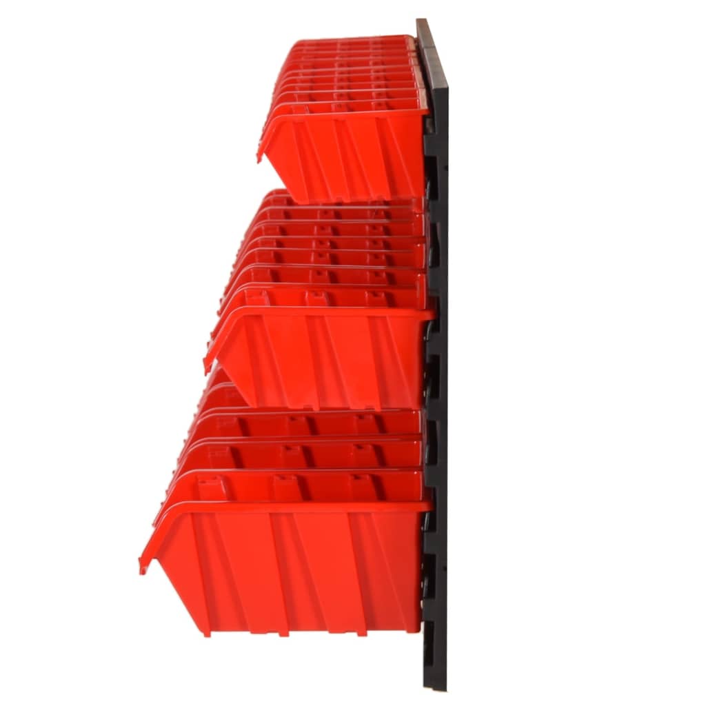 Set da Officina 26 pz Rosso e Nero 77x39 cm in Polipropilene | homemem39