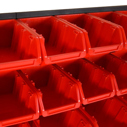 Set da Officina 26 pz Rosso e Nero 77x39 cm in Polipropilene | homemem39