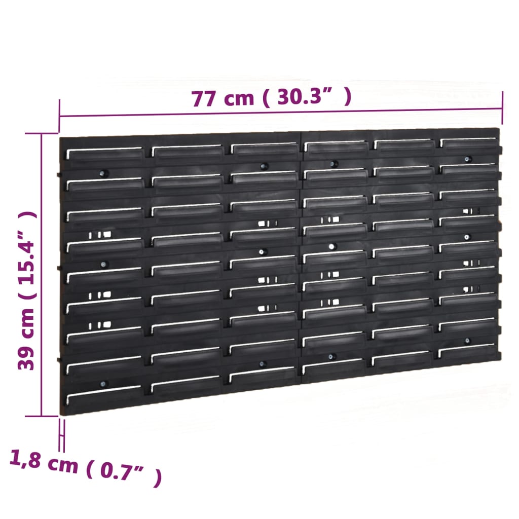 Set da Officina 26 pz Rosso e Nero 77x39 cm in Polipropilene | homemem39