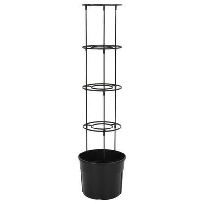 Vaso a Torre per Pomodori Antracite Ø29,5x115 cm Polipropilene