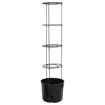 Vaso a Torre per Pomodori Antracite Ø39x150 cm Polipropilene