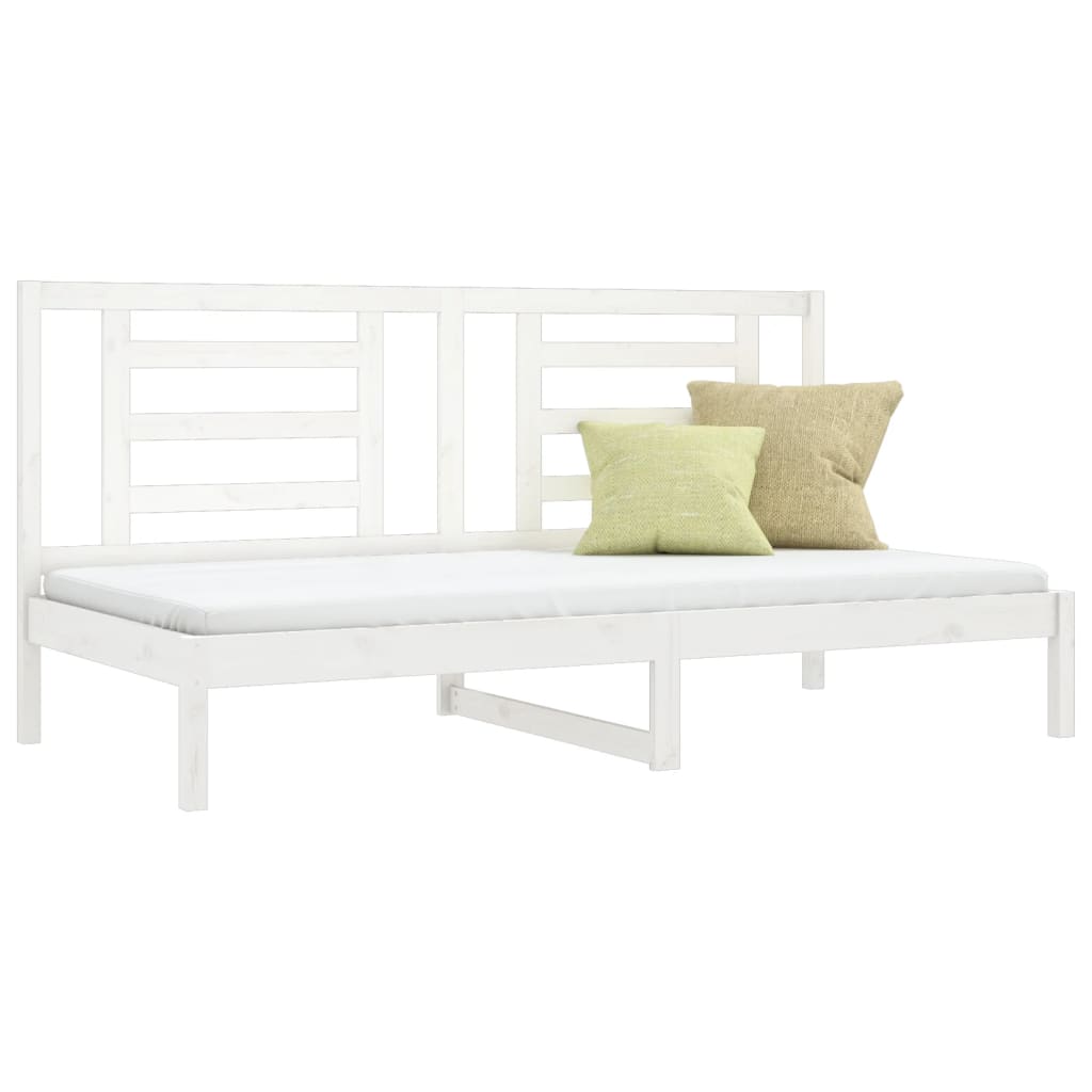 Dormeuse senza Materasso Bianca 90x200 cm Legno Massello Pino | homemem39
