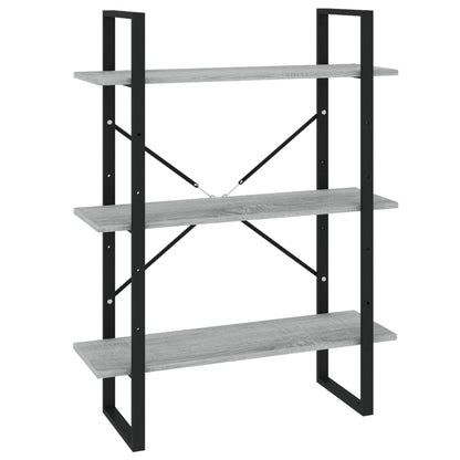Libreria 5 Ripiani Grigio Sonoma 80x30x175 cm Legno Multistrato | homemem39