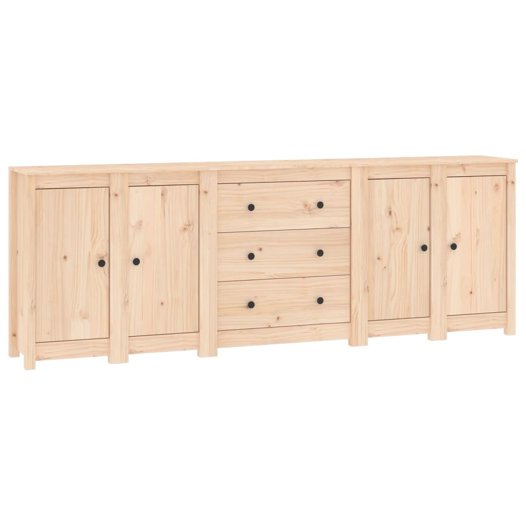 Credenza 230x35x80 cm in Legno Massello di Pino - homemem39