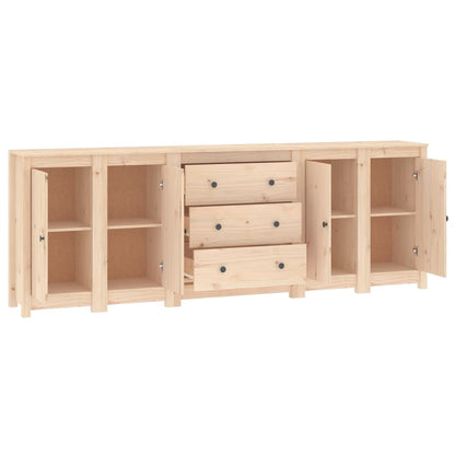 Credenza 230x35x80 cm in Legno Massello di Pino - homemem39