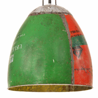 Lampada Sospesa Industriale 25 W Multicolore Rotonda 42 cm E27 | homemem39