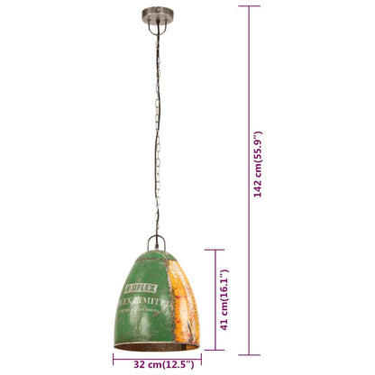 Lampada Sospesa Industriale 25 W Multicolore Rotonda 32 cm E27 | homemem39